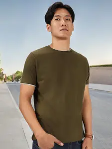 Urbano Fashion Round Neck Bio Finish Slim Fit Pure Cotton T-shirt