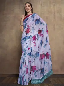 Atulyam Tex World Abstract Printed Pure Silk Saree