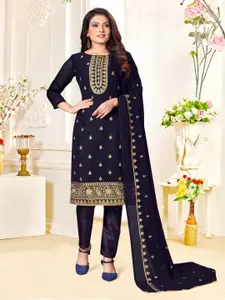 Angroop Embroidered Zari Unstitched Dress Material