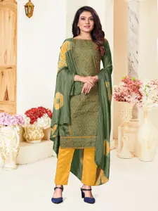 Angroop Embroidered Unstitched Dress Material