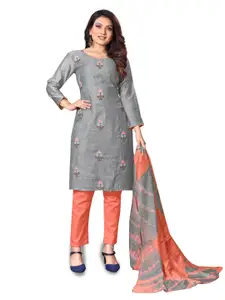 Angroop Embroidered Sequinned Unstitched Dress Material