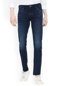 Integriti Men Slim Fit Mid-Rise Light Fade Cotton Jeans
