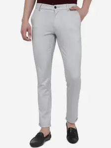 JADE BLUE Men Slim Fit Pure Cotton Formal Trouser