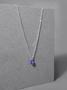 Accessorize Silver-Plated Evil Eye Pendant Necklace