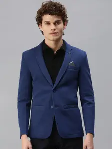 SHOWOFF Notched Lapel Collar Open Front Casual Blazer