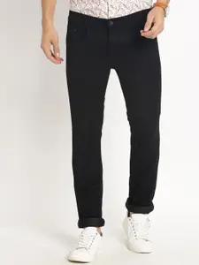 Turtle Men Mid-Rise Narrow Tapered Fit Clean Look Stretchable Jeans