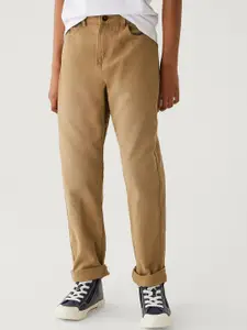 Marks & Spencer Boys Regular Fit Pure Cotton Trousers