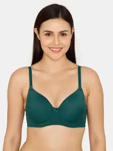 Zivame Half Coverage Underwired Lightly Padded All Day Comfort Super Support T-Shirt Bra