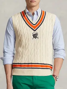 Polo Ralph Lauren Brand Logo Embroidered Cotton Sweaters