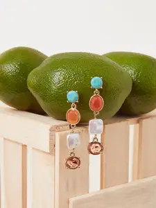 Accessorize London Women Eclectic Long Drop Earrings