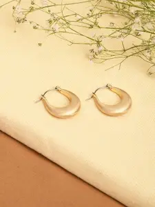 Accessorize Gold-Plated Geometric Hoop Earrings