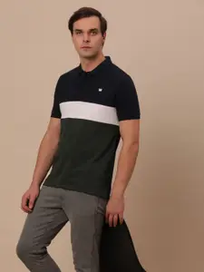 Wrangler Colourblocked Polo Collar Cotton T-shirt