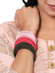 Anouk Set Of 24 Glitter Detailed Brass Bangles