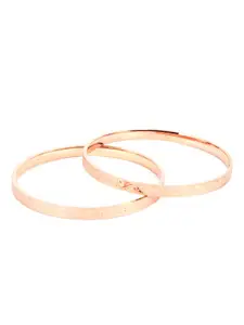 Anouk Set Of 2 Rose Gold-Plated Bangles