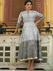 Juniper Printed Fit & Flared Ethnic Dress
