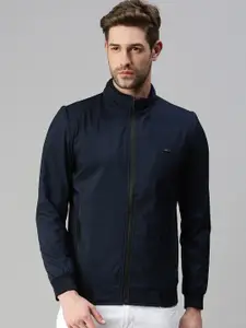 SHOWOFF Men Checked Stand Collar Lightweight Bomber Jacket