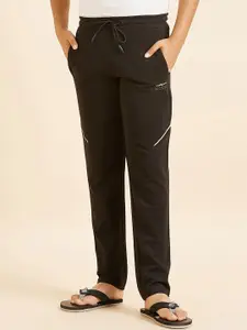 Sweet Dreams Boys Black Mid-Rise Relaxed-Fit Lounge Pants