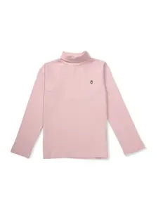 Gini and Jony Girls Turtle Neck Cotton Pullover