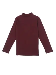 Gini and Jony Girls Turtle Neck Long Sleeves Cotton Pullover