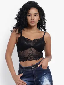PARKHA Lace Full Coverage Heavily Padded All Day Comfort Bralette Bra