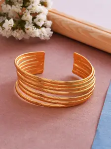 Silvermerc Designs Women Gold-Plated Cuff Bracelet