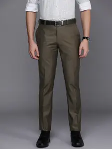 Raymond Men Flat Front Slim Fit Formal Trousers