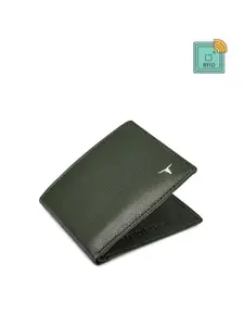 URBAN FOREST Men Leather RFID Two Fold Wallet