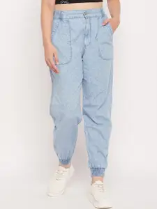 Madame Women Mid-Rise Clean Look Cotton Joggers