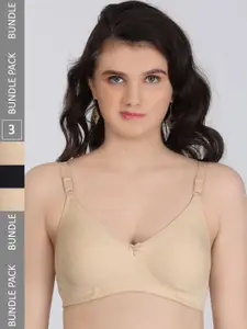 Innocence Pack Of 3 Full Coverage All Day Comfort Seamless Everyday Bra