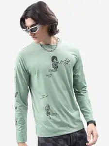 HIGHLANDER Men Biker Printed  Pockets Relaxed Fit T-shirt