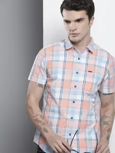 The Indian Garage Co Slim Fit Opaque Checked Casual Shirt