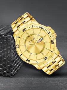 LOREM Premium Collection Men Dial & Bracelet Style Straps Analogue Watch LR134-CM
