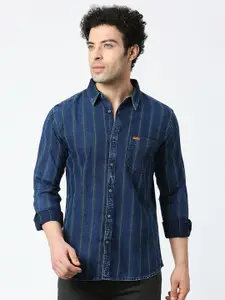 Pepe Jeans Standard Striped Cotton Casual Shirt