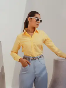 Dlanxa Long Sleeves Button Cuff Slim Fit Formal Shirt