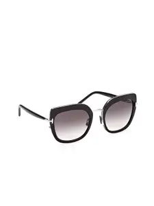 Tom Ford Women Full Rim Cateye Sunglasses with UV Protected Lens FT0945 55 05B