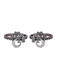 Shyle 92.5 Sterling Silver Dancing Peacock Adjustable Toe Ring