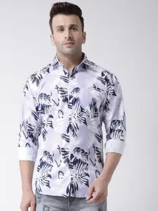 hangup trend Slim Fit Tropical Printed Casual Shirt