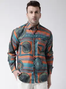 hangup trend Slim Fit Ethnic Motifs Printed Casual Shirt