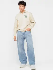 FREAKINS Men Cotton High-Rise Heavy Fade Jeans