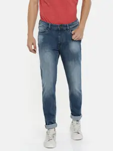 U.S. Polo Assn. Denim Co. Men Blue Regular Fit Mid-Rise Clean Look Stretchable Jeans