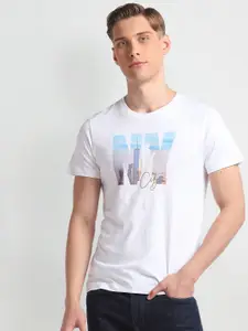 Arrow Sport Single Jersey Graphic Print Short Sleeves Pure Cotton T-shirt