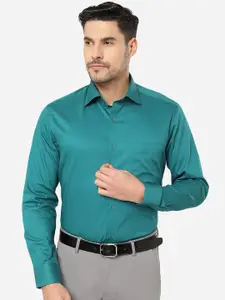 METAL Slim Fit Spread Collar Cotton Formal Shirt