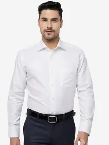 METAL Slim Fit Spread Collar Cotton Formal Shirt