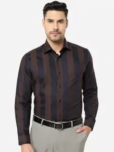 METAL Striped Cotton Formal Shirt