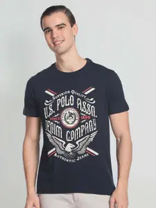 U.S. Polo Assn. Denim Co. Brand Print Slim Fit Pure Cotton T-shirt