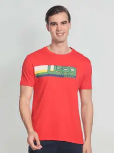 U.S. Polo Assn. Denim Co. Brand Logo Printed Cotton T-shirt