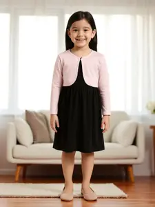 Kryptic Girls Cotton Crop Button Shrug