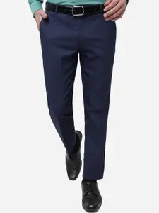 JADE BLUE Men Mid-Rise Slim Fit Formal Trousers