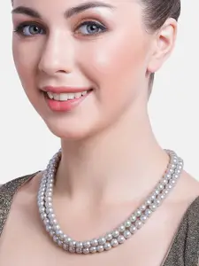 Estele Gold-Plated Pearls Necklace