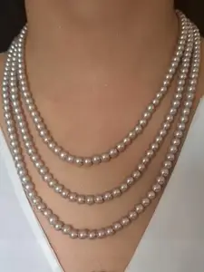 Estele Rhodium-Plated Layered Necklace